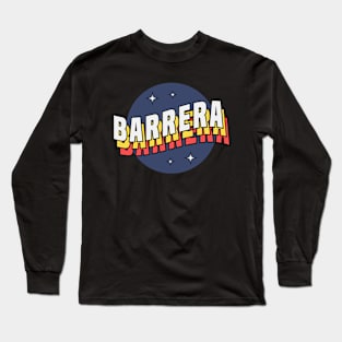 Barrera - Colorful Layered Retro Letters Long Sleeve T-Shirt